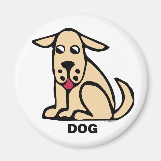 Gelukkige Kinder hondenmagneet Magneet (Voorkant)