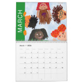Gelukkige Kinder kinderkunst Kalender (Mar 2026)