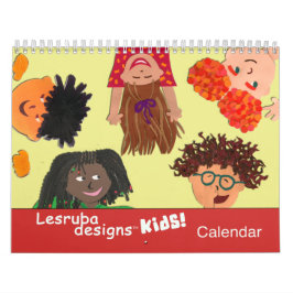 Gelukkige Kinder kinderkunst Kalender