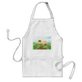 Gelukkige Kinder spelen buitenshuis Standaard Schort (Voorkant)