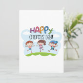 Gelukkige Kinderdag Kaart (Staand voorkant)