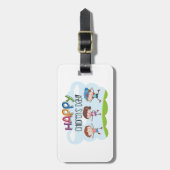 Gelukkige Kinderdag Kinderen Feest Bagagelabel (Voorkant verticaal)
