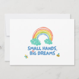 Gelukkige kinderdag Kleine Handen, Grote Dromen Bedankkaart