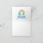 Gelukkige kinderdag Kleine Handen, Grote Dromen Bedankkaart (Binnen)