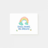 Gelukkige kinderdag Kleine Handen, Grote Dromen Post-it® Notes (Voorkant)