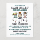 Gelukkige kinderen, Casual dansdag Fundraiser Adve Flyer (Voorkant)