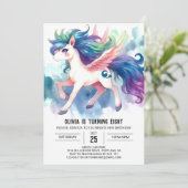 Gelukkige Kinderen Paard Verjaardag Kaart (Staand voorkant)