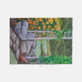 Gelukkige kippen hebben plezier in het park fleece deken (Voorkant (Horizontaal))