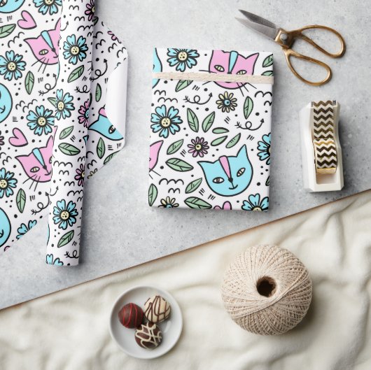 Gelukkige Kittens Cadeaupapier (Crafts)