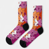 Gelukkige Kittens Lesbische Pride Sokken (Links)