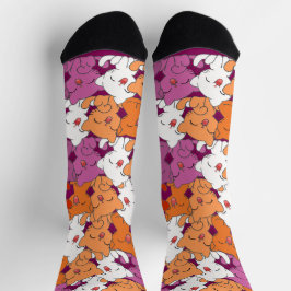 Gelukkige Kittens Lesbische Pride Sokken