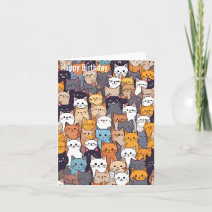 Gelukkige Kitty Verjaardag Kaart
