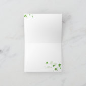 Gelukkige Klaver Bedankkaart (Binnen)