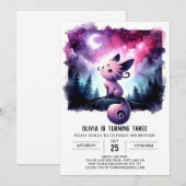 Gelukkige kleine kattenverjaardag kaart (Voorkant / Achterkant)