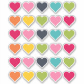 Gelukkige Kleuren | Hart Planner Stickers (Voorkant)