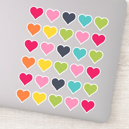 Gelukkige Kleuren | Hart Planner Stickers (Detail)