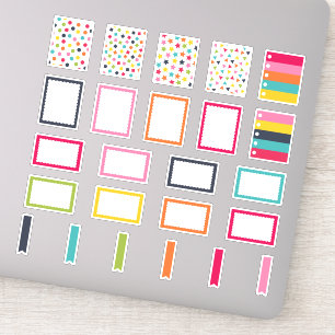 Gelukkige Kleuren   Plannerstickers voor Volle en  Sticker
