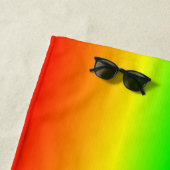 Gelukkige Kleuren Regenboog Gradiënt Gestreepte Pa Strandlaken (In situ)