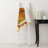 Gelukkige kleurrijke herfstsherpa deken (In situ)