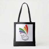 Gelukkige Kleurrijke Rainbow Gay Pride Whale Tote Bag (Voorkant)