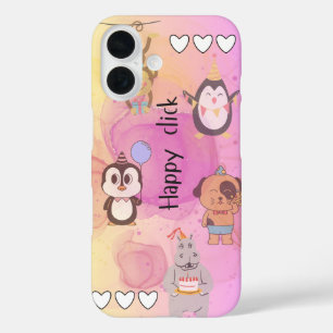 gelukkige klik iPhone 16 hoesje