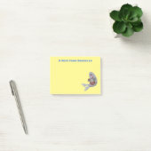 Gelukkige knuffelrob cartoon illustratie post-it® notes (Kantoor)