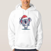 Gelukkige Koala Kerstmis Hoodie (Voorkant)