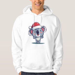 Gelukkige Koala Kerstmis Hoodie