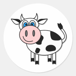 Gelukkige Koe Sticker - !