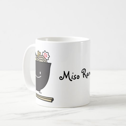 Gelukkige Kom Ramen Koffiemok (Voorkant links)