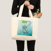 Gelukkige koningin. grote tote bag (Voorkant (product))
