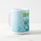 Gelukkige koningin koffiemok (Voorkant links)