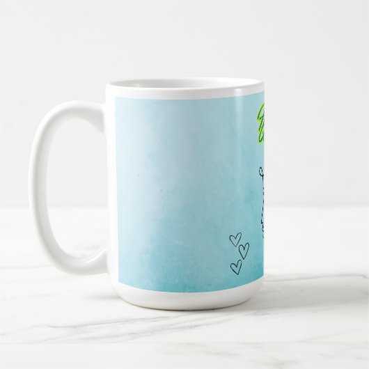 Gelukkige koningin koffiemok (Links)