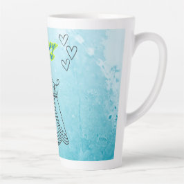 Gelukkige koningin latte mok