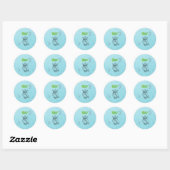 Gelukkige koningin. ronde sticker (Vel)
