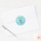 Gelukkige koningin. ronde sticker (Envelop)