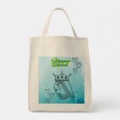 Gelukkige koningin tote bag (Achterkant)