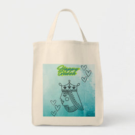 Gelukkige koningin tote bag