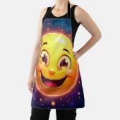 Gelukkige Kosmische Ogen Emoji Schort (Insitu)