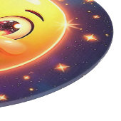 Gelukkige Kosmische Ogen Emoji Snijplank (Hoek)