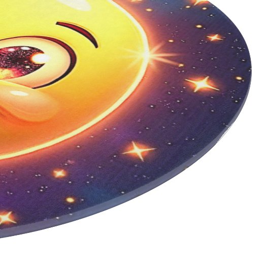 Gelukkige Kosmische Ogen Emoji Snijplank (Hoek)