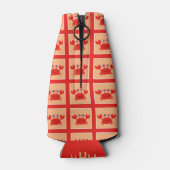 Gelukkige Krab aangepaste monogram fles koeler (Achterkant)