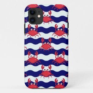Gelukkige Krabben Patroon Case-Mate iPhone Case