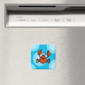Gelukkige krabmagneet magneet (Insitu (Vaatwasser))