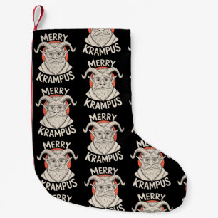 Gelukkige Krampus Mythische Kerstmis Kerst Vakanti Kleine Kerstsok