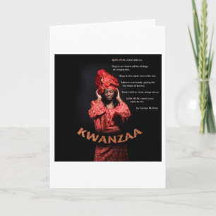 Gelukkige Kwanzaa 321 Feestdagen Kaart