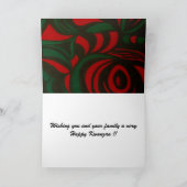 Gelukkige Kwanzaa Feestdagen Kaart (Binnen)