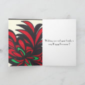 Gelukkige Kwanzaa Feestdagen Kaart (Binnen)