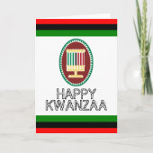 Gelukkige Kwanzaa Feestdagen Kaart (Voorkant)