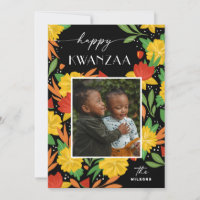 Gelukkige Kwanzaa. Heldere botanische bloemenfoto